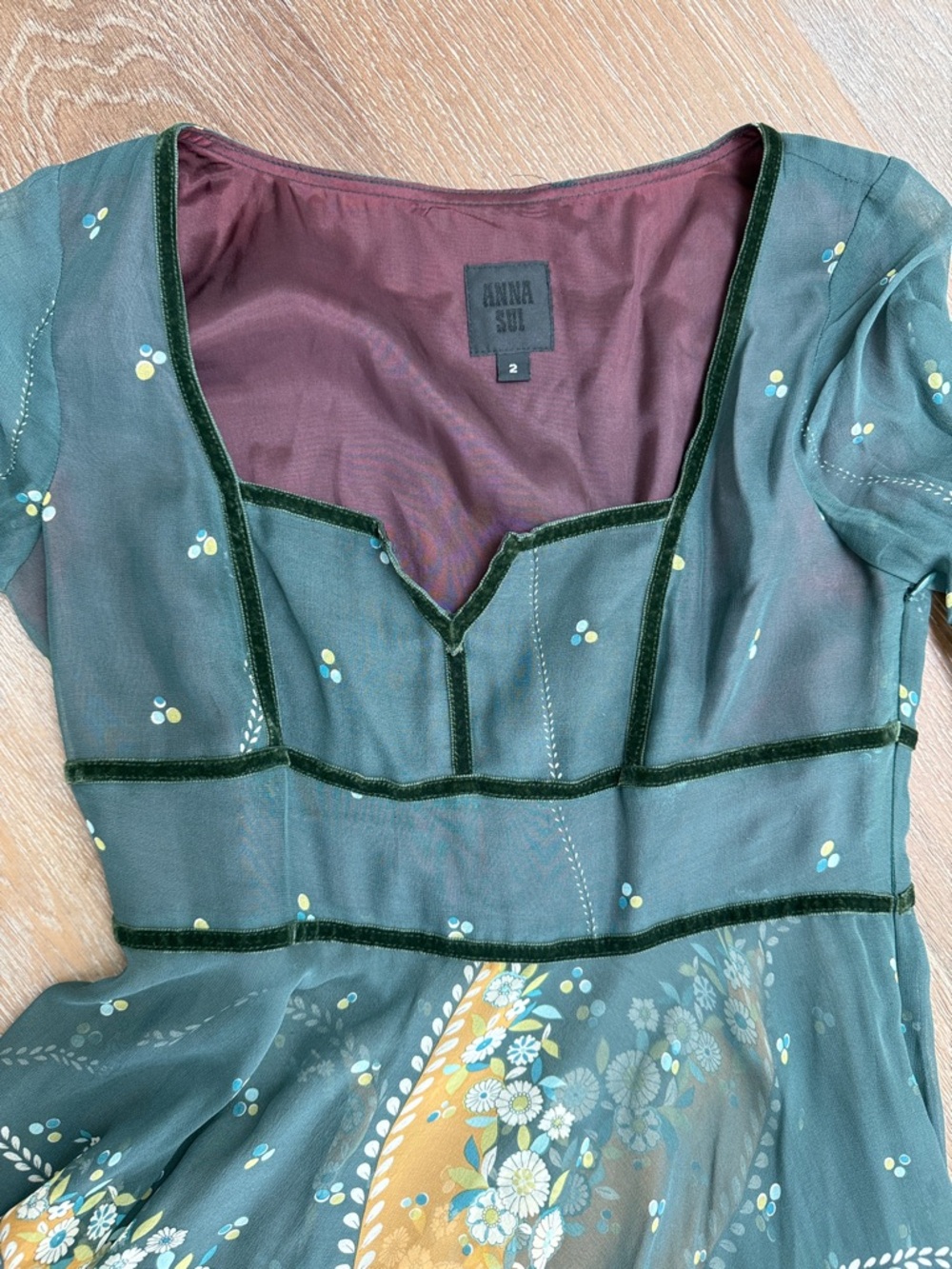 Vintage Y2K 2002 fall runway Anna Sui festival dress - Picture 4 of 12